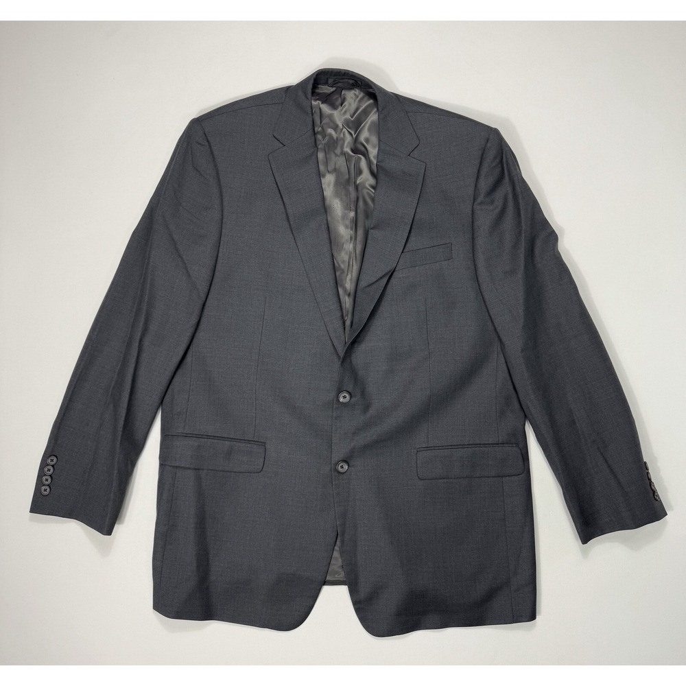 Lauren Ralph Lauren Blazer Mens 46L Wool 2 Button Grey Professional Sport Coat